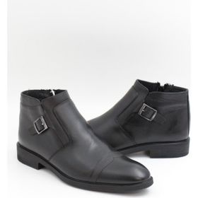 Nesil Shoes THRTRK 2301-2 Siyah Hakiki Deri Kauçuk Taban Erkek Bot