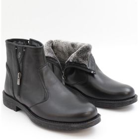 Nesil Shoes THRTRK 905 Siyah Hakiki Deri Kauçuk Taban Erkek Bot