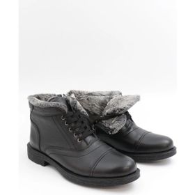 Nesil Shoes THRTRK 906 Siyah Hakiki Deri Kauçuk Taban Erkek Bot