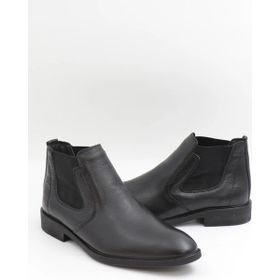 Nesil Shoes THRTRK 908 Siyah Hakiki Deri Kauçuk Taban Erkek Bot