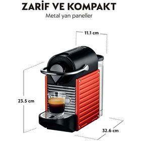 Nespresso C61 Pixie Red Espresso Kahve Makinesi