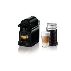Nespresso Inissia D40 Siyah Kapsül Kahve Makinesi + Nespresso Aeroccino 3 Süt Köpürtücü
