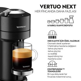 Nespresso Vertuo Next C Premium Black Kapsül Kahve Makinesi