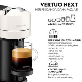 Nespresso Vertuo Next C White Kapsül Kahve Makinesi