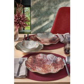 Nesrin 24 Parça 6 Kişilik Bone Yemek Takımı