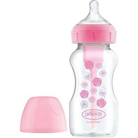 Nessi World 270 ml Pembe PP Geniş Ağız Options Biberon