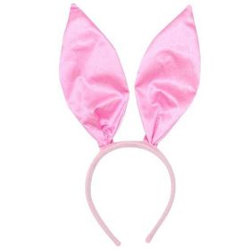 Nessi World 35x11 cm Pembe Renk Saten Kaplama Şekil Verilebilir Tavşan Kulak Taç
