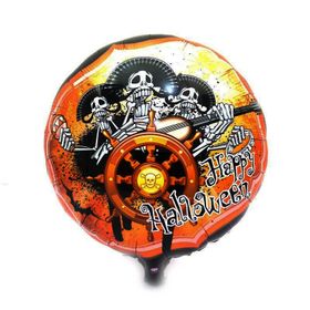 Nessi World 45 cm Kuru Kafalı Korsanlar Halloween Şekilli Folyo Balon
