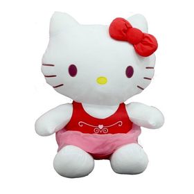 Nessi World 50 cm Elbiseli Kurdeleli Peluş Hello Kitty