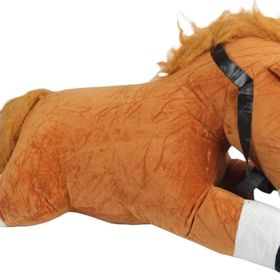 Nessi World 75 cm Yatan Kahverengi Peluş At