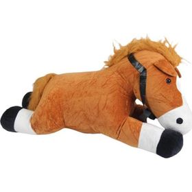 Nessi World 75 cm Yatan Kahverengi Peluş At