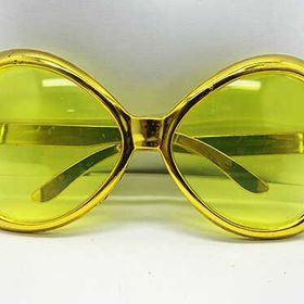 Nessi World 7x16 cm Gold Renk Yeşilçam Temalı Parti Gözlüğü