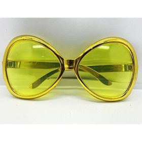 Nessi World 7x16 cm Gold Renk Yeşilçam Temalı Parti Gözlüğü