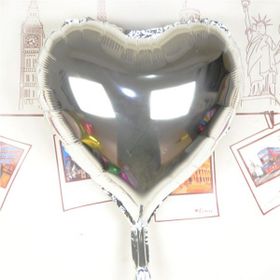 Nessi World 80 cm 32 inç Kalp Uçan Mor Folyo Balon