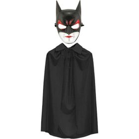 Nessi World 90 cm Siyah Renk Cat Woman Batman Maskesi ve Pelerini