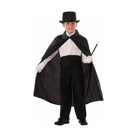 Nessi World 90 cm Siyah Renk Çocuk Boy Sihirbaz Şapkası ve Pelerini