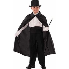 Nessi World 90 cm Siyah Renk Çocuk Boy Sihirbaz Şapkası ve Pelerini