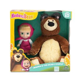 Nessi World MHA21000 20 cm Masha ile Koca Ayı ve 12 cm Bebek Peluş