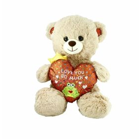 Nessi World PJH2323 Love You 30 cm Peluş Kalpli Ayı