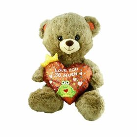 Nessi World PJH2323 Love You 30 cm Peluş Kalpli Ayı