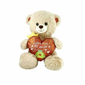 Nessi World PJH2323 Love You 30 cm Peluş Kalpli Ayı