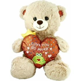 Nessi World PJH2323 Love You 30 cm Peluş Kalpli Ayı
