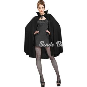 Nessi World Siyah Renk 90 cm Yakalı Halloween Pelerin
