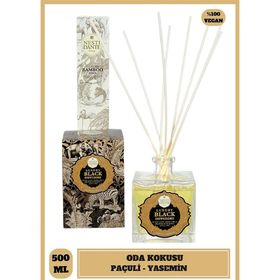 Nesti Dante Luxury Black Yasemin Paçuli Pembe Gül Vanilya İris Çiçeği Kokusu Çubuklu 500 ml Oda Kokusu