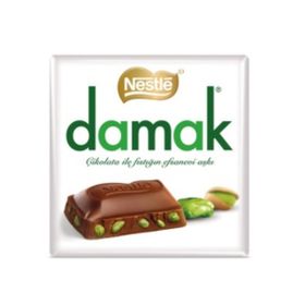 Nestle Damak 60 gr Antep Fıstıklı Sütlü Kare Çikolata