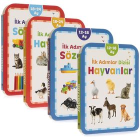 Net Çocuk Yayınları İlk Adımlar Dizisi 4lü Eğitici Bebek Kitap Seti