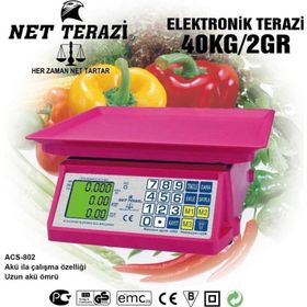 Net Terazi ASC-802 2 gr - 40 kg Küçük Dijital Elektronik Manav Bakkal Market Terazisi