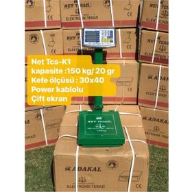 Net Terazi TCS-K1 Net 150 kg 30x40 cm Sipersiz Terazi