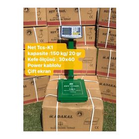 Net Terazi TCS-K1 Net 150 kg 30x40 cm Sipersiz Terazi