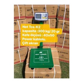 Net Terazi TCS-K2 Net 20 gr - 300 kg Sipersiz Net Ölçüsü 40x50 cm Manav Terazisi