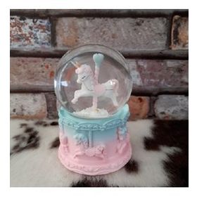 Netavantaj Unicorn Atlı Karınca Işıklı Müzikli Orta Boy Kar Küresi