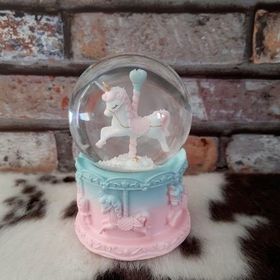 Netavantaj Unicorn Atlı Karınca Işıklı Müzikli Orta Boy Kar Küresi