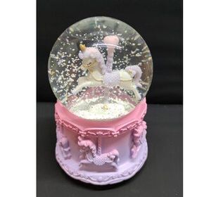 Netavantaj Unicorn Atlı Karınca Işıklı Müzikli Orta Boy Kar Küresi