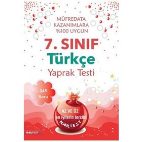 Netbil Yayıncılık 7. Sınıf Türkçe Yaprak Test Yeni Müfredat