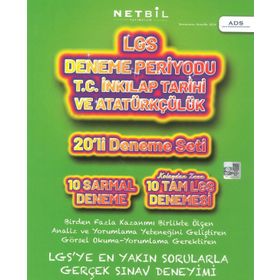 Netbil Yayınları - 8. Sınıf LGS T.C. İnkılap Tarihi ve Atatürkçülük 20'li Deneme Seti Periyodu