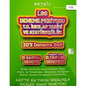 Netbil Yayınları - 8. Sınıf LGS T.C. İnkılap Tarihi ve Atatürkçülük 20'li Deneme Seti Periyodu