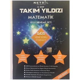 Netbil Yayınları 8. Sınıf Takım Yıldızı Matematik 10 Deneme Seti