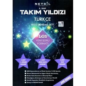 Netbil Yayınları 8. Sınıf Takım Yıldızı Türkçe 10 Deneme Seti