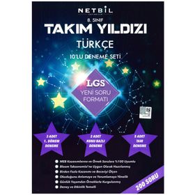 Netbil Yayınları 8. Sınıf Takım Yıldızı Türkçe 10 Deneme Seti