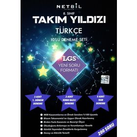 Netbil Yayınları 8. Sınıf Takım Yıldızı Türkçe 10 Deneme Seti