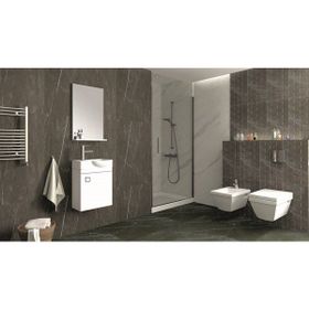 Netdeko Beyaz Mini 45 cm Sol Banyo Dolabı