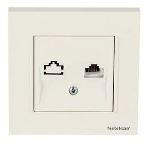 Netelsan Tekli Beyaz Çerçeve