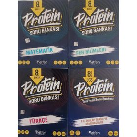 Netfen 8. Sınıf LGS Protein 4'lü Soru Bankası Seti