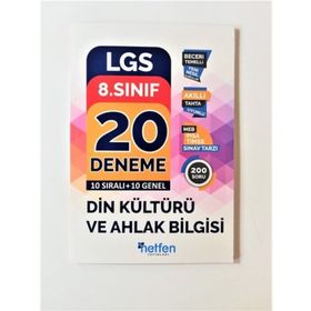 Netfen Yayınları 8. Sınıf Din Kültürü Ve Ahlak Bilgisi 20'li Deneme