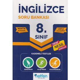 Netfen Yayınları 8. Sınıf İngilizce Soru Bankası