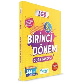 Netfen Yayınları 8. Sınıf LGS Tüm Dersler Birinci Dönem Soru Bankası
